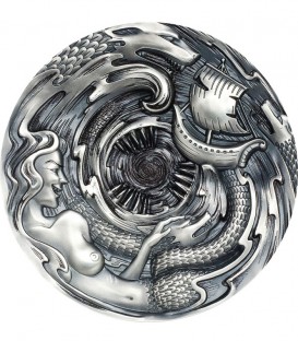 SCYLLA AND CHARYBDIS Evil Within 3 Oz Silver Coin 20$ Palau 2020