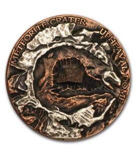 UPHEAVAL Meteorite Crater 1 Oz Silver Coin 1$ Niue 2019