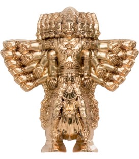 RAVANA Kings Of Demons 3D Shaped 3 Oz Silver Coin 20$ Cook Islands 2021 Gold Gilded