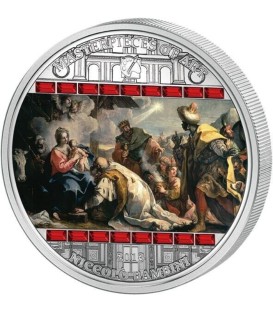 ADORATION OF KINGS Masterpieces of Art 3 Oz Silver Coin 20$ Cook Islands 2013