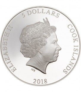 TREE FROG Magnificent Life 1 Oz Silver Coin 5$ Cook Islands 2018